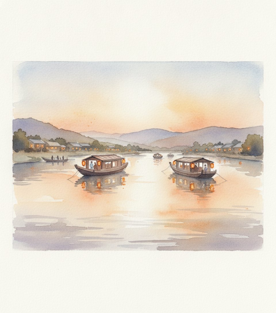 日田温泉（夕景）